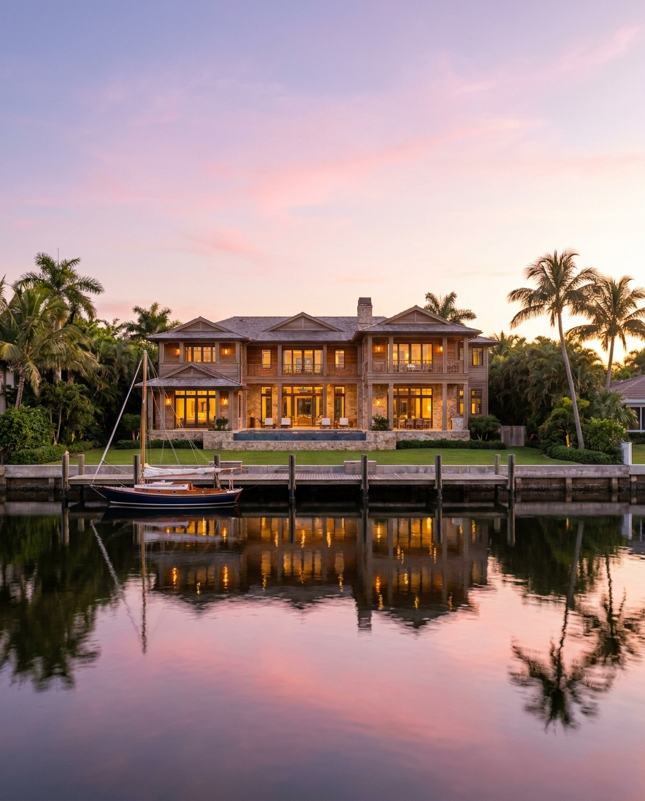 Waterfront luxury home at Sandpiper Bay